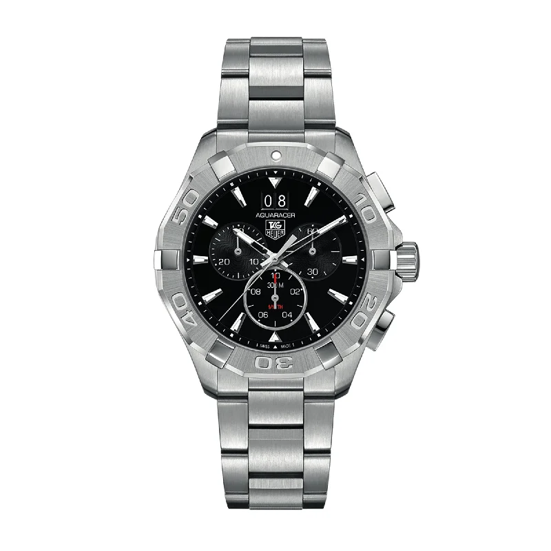 TAG Heuer Aquaracer Calibre 16 Automatic Mens Black Steel Chronograph