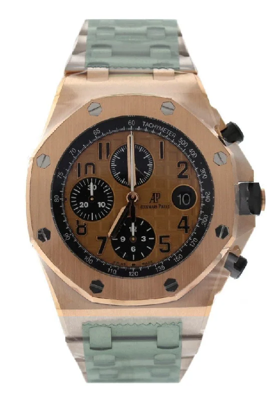 Audemars Piguet Royal Oak Offshore Chronograph Pink Gold Dial 18kt Pink Gold Men's Watch 26470OR.OO.1000OR.01