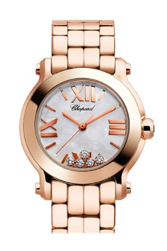 Chopard Happy Sport Rose Gold Mother of Pearl Dial 274189/5003