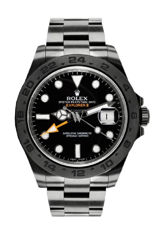 Rolex Black-pvd Explorer II Black Dial Stainless Steel Black Boc Coating Oyster Automatic Men's Watch 216570