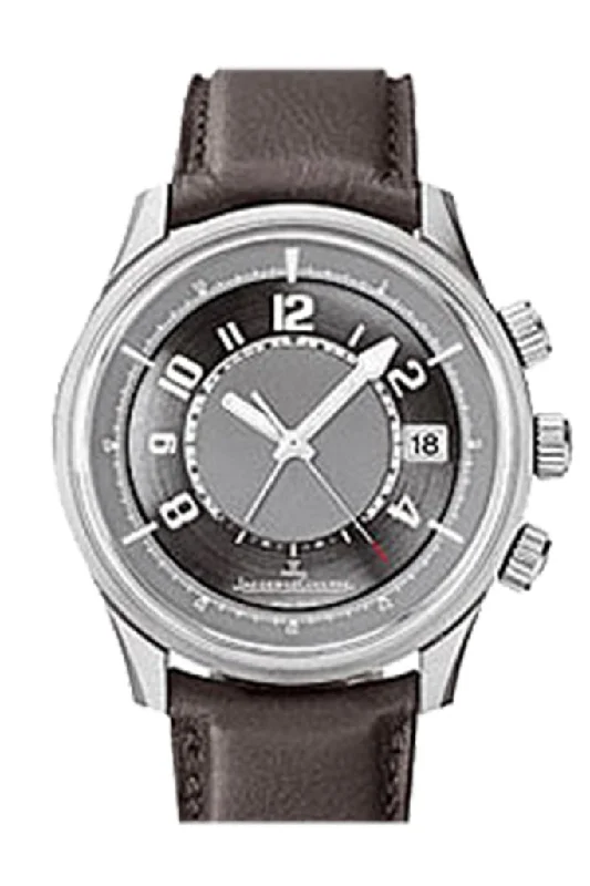 JAEGER JLC AMVOX BROWN LEATHER GREY Dial Watch 190T440