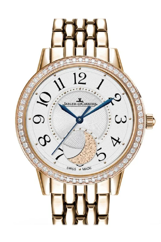 JAEGER JLC Rendez-Vous Rose Gold Silver Dial 3572120