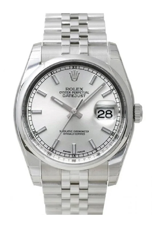 Rolex Datejust 36 Silver Index Dial Jubilee Bracelet Men's Watch 116200 Pre-owned