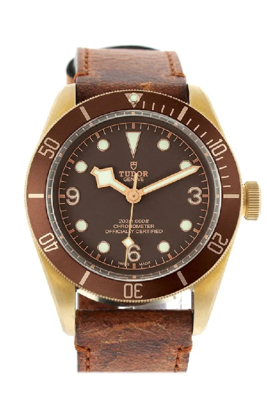 Tudor Heritage Automatic Bronze Dial Leather Men's Watch 79250BM