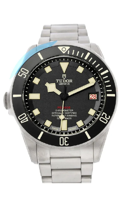 Tudor Pelagos Left Hand Diver Automatic Black Dial Titanium Men's Watch 25610TNL