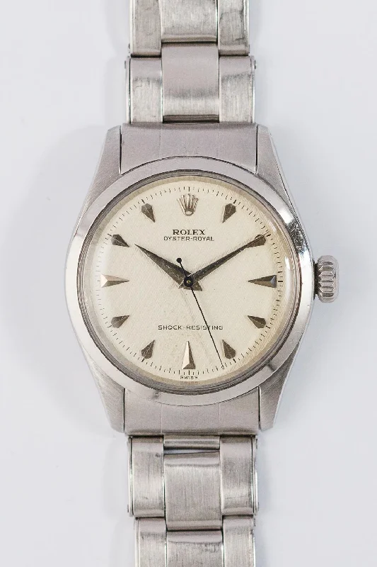 ROLEX OYSTER ROYAL Ref.6244 Honeycomb Dial with Expander Bracelet