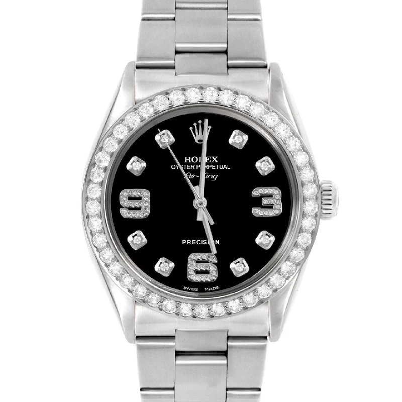 Rolex Air King 34mm | 5500-SS-BLK-8DA369-2CT-OYS