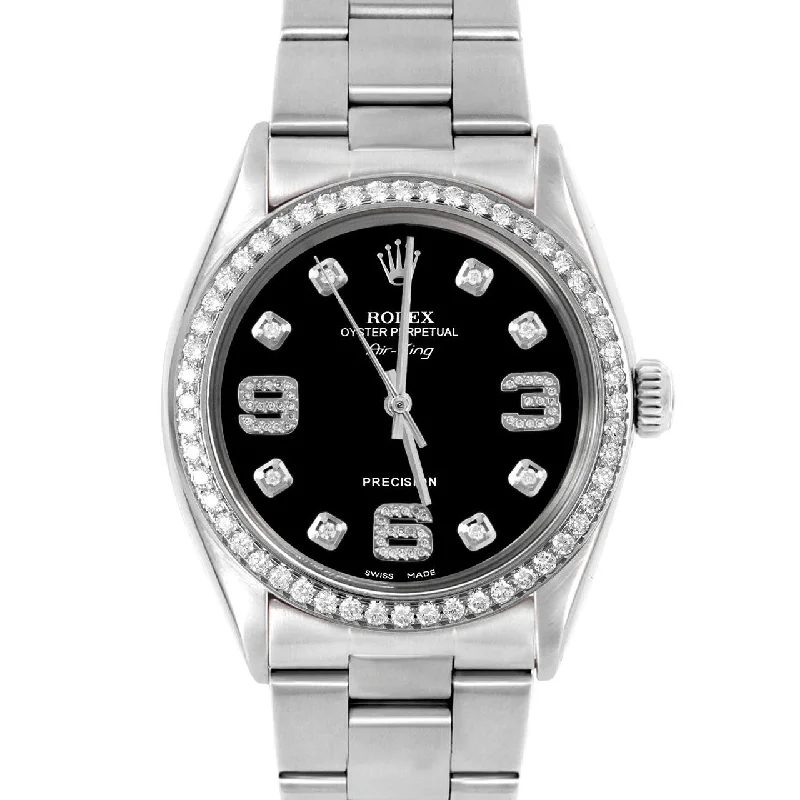 Rolex Air King 34mm | 5500-SS-BLK-8DA369-BDS-OYS