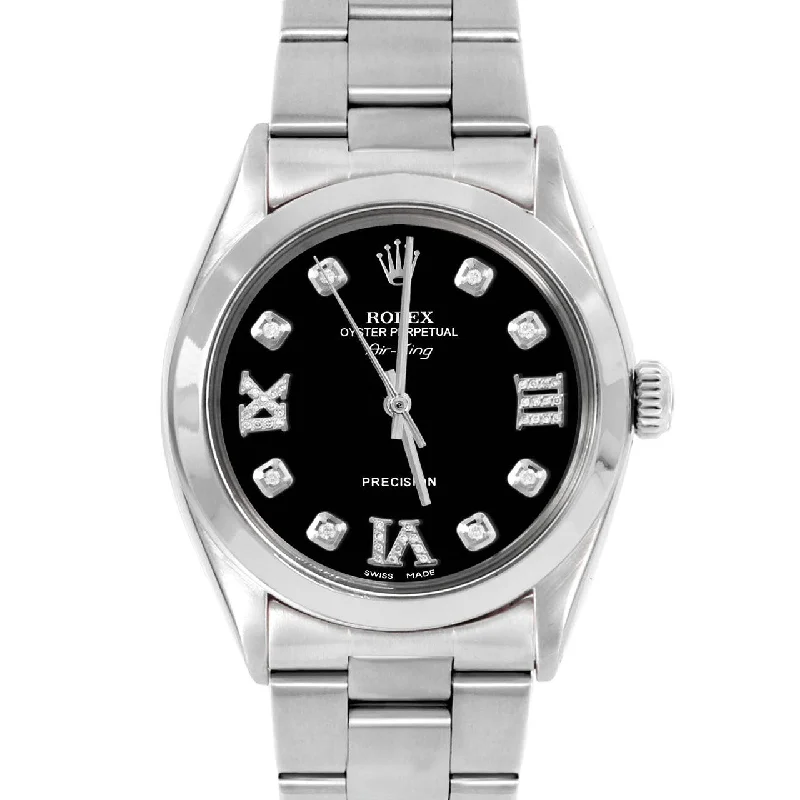 Rolex Air King 34mm | 5500-SS-BLK-8DR369-SMT-OYS