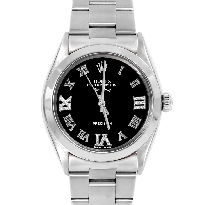 Rolex Air King 34mm | 5500-SS-BLK-RDR369-SMT-OYS