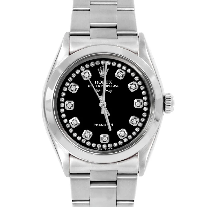 Rolex Air King 34mm | 5500-SS-BLK-STRD-SMT-OYS