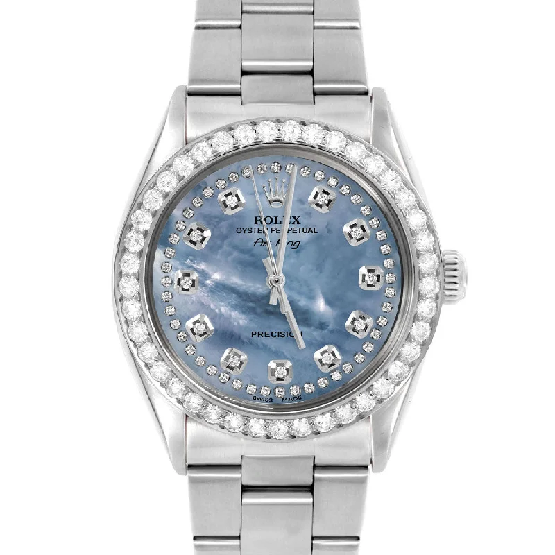 Rolex Air King 34mm | 5500-SS-BLMOP-STRD-2CT-OYS