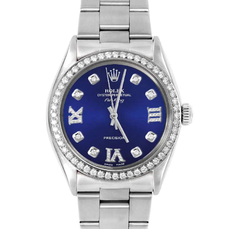 Rolex Air King 34mm | 5500-SS-BLU-8DR369-BDS-OYS