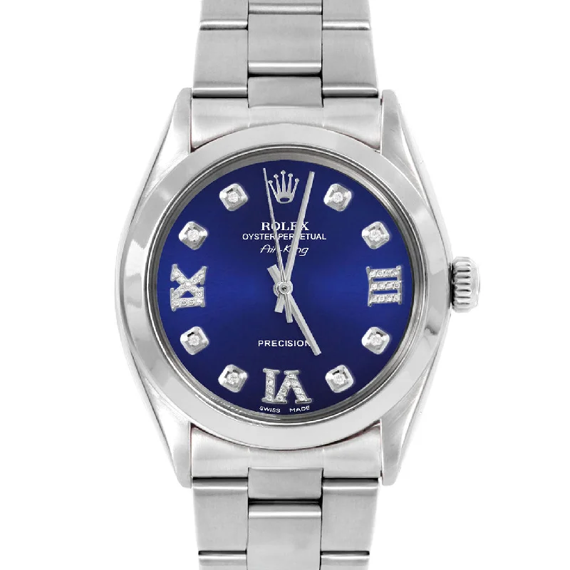 Rolex Air King 34mm | 5500-SS-BLU-8DR369-SMT-OYS