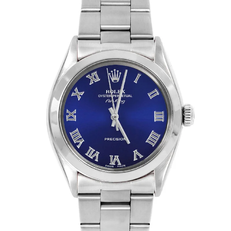 Rolex Air King 34mm | 5500-SS-BLU-ROM-SMT-OYS