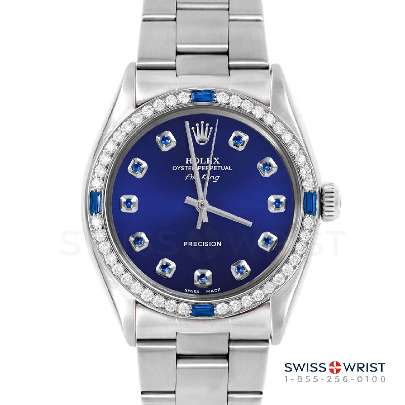 Rolex Air King 34mm | 5500-SS-BLU-SPH-AM-4SPH-OYS