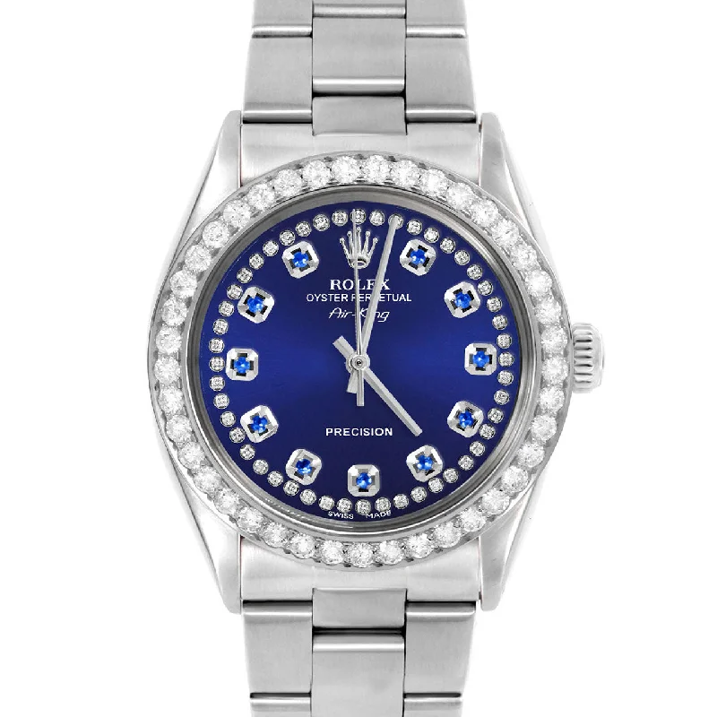 Rolex Air King 34mm | 5500-SS-BLU-STRS-2CT-OYS