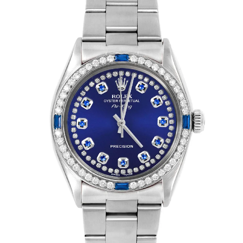 Rolex Air King 34mm | 5500-SS-BLU-STRS-4SPH-OYS