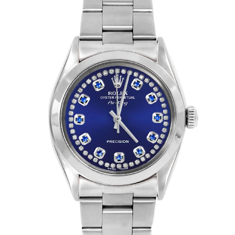 Rolex Air King 34mm | 5500-SS-BLU-STRS-SMT-OYS