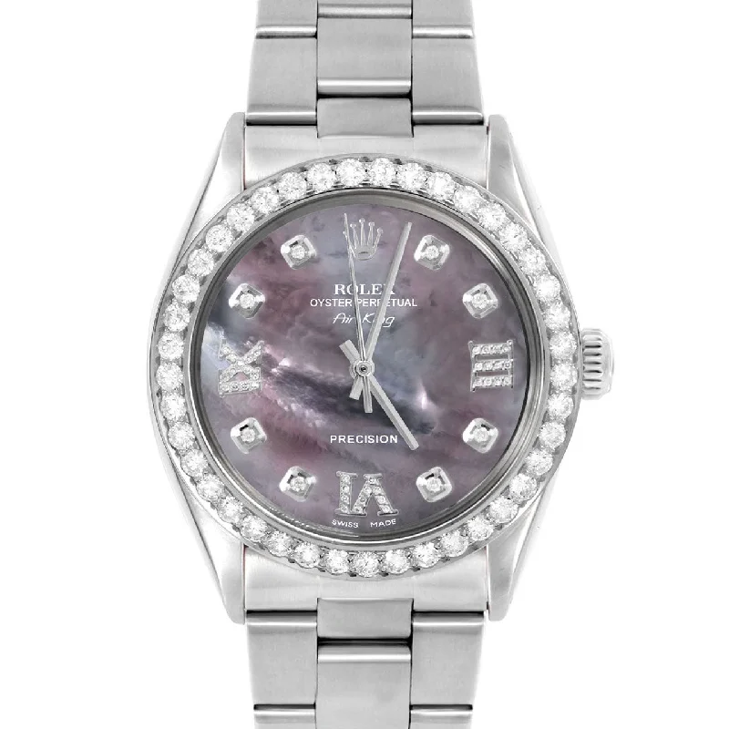 Rolex Air King 34mm | 5500-SS-BMOP-8DR369-2CT-OYS