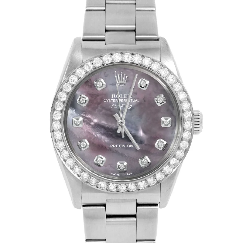 Rolex Air King 34mm | 5500-SS-BMOP-DIA-AM-2CT-OYS