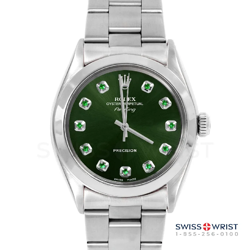 Rolex Air King 34mm | 5500-SS-GRN-EMD-AM-SMT-OYS