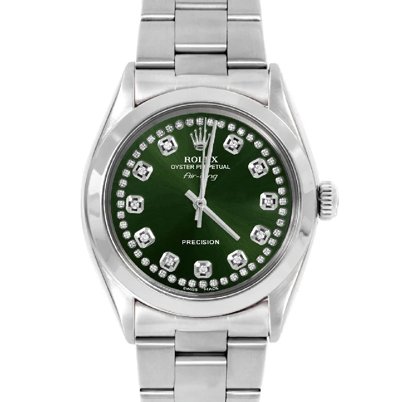 Rolex Air King 34mm | 5500-SS-GRN-STRD-SMT-OYS