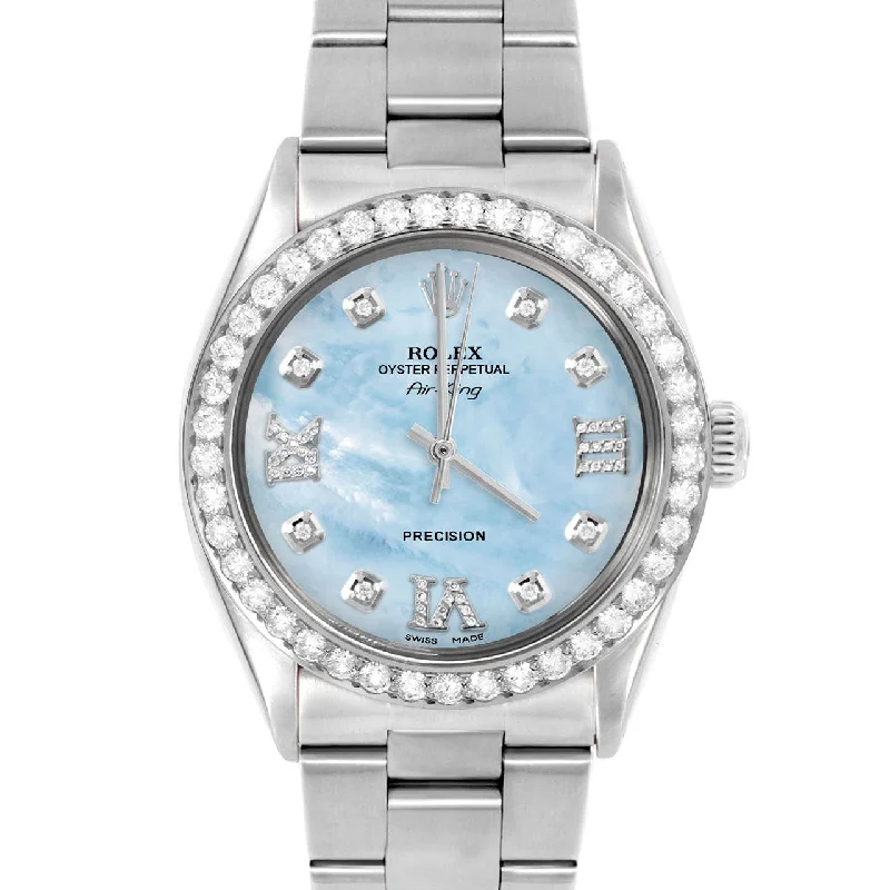 Rolex Air King 34mm | 5500-SS-LBMOP-8DR369-2CT-OYS