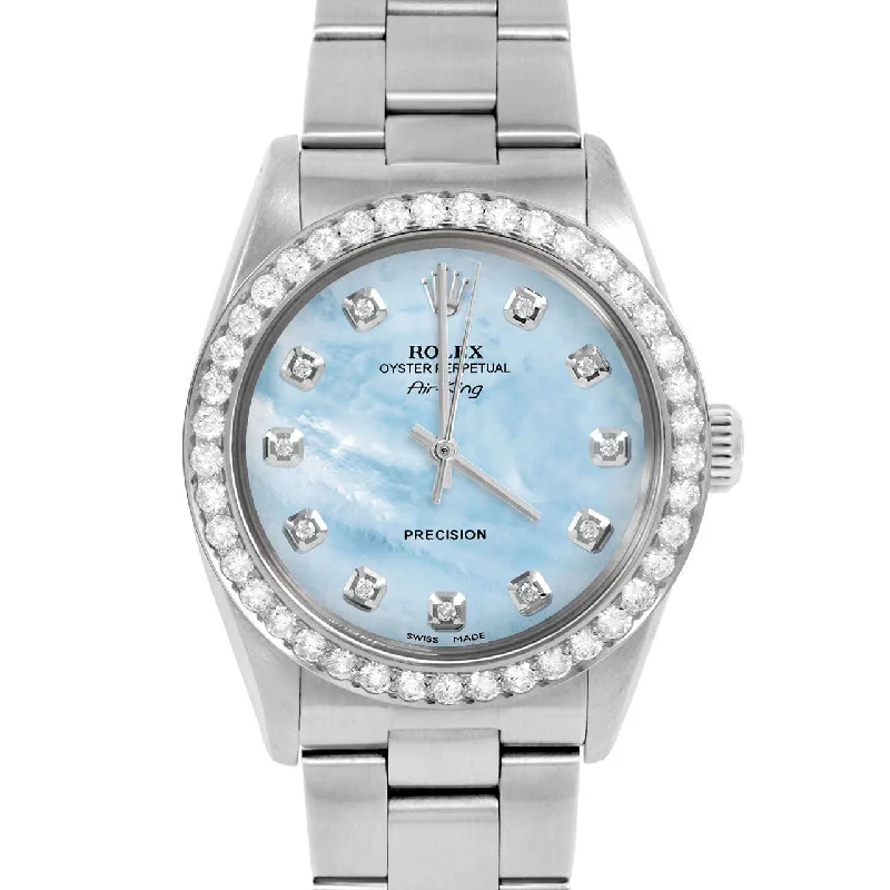 Rolex Air King 34mm | 5500-SS-LBMOP-DIA-AM-2CT-OYS