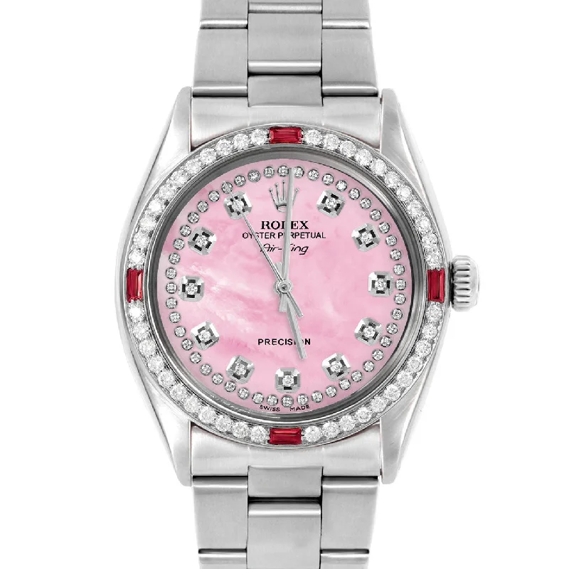 Rolex Air King 34mm | 5500-SS-PMOP-STRD-4RBY-OYS