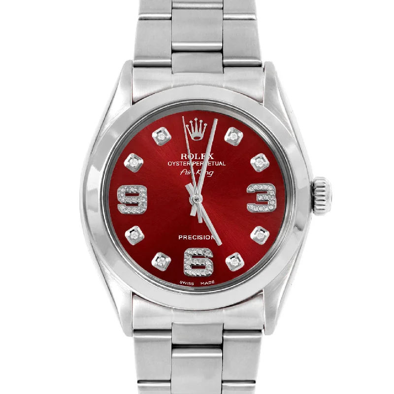 Rolex Air King 34mm | 5500-SS-RED-8DA369-SMT-OYS