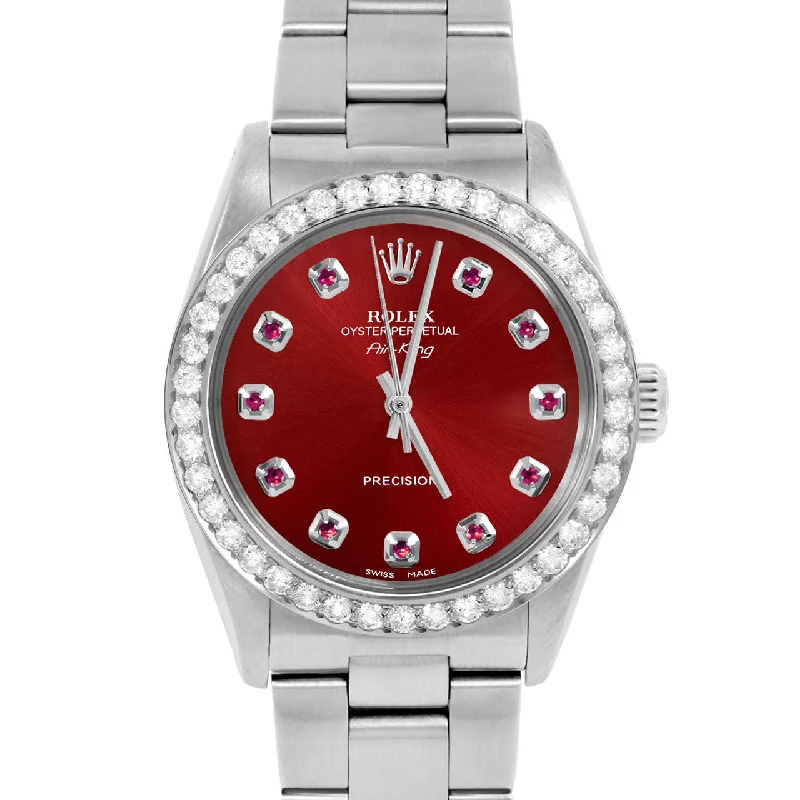 Rolex Air King 34mm | 5500-SS-RED-RBY-AM-2CT-OYS