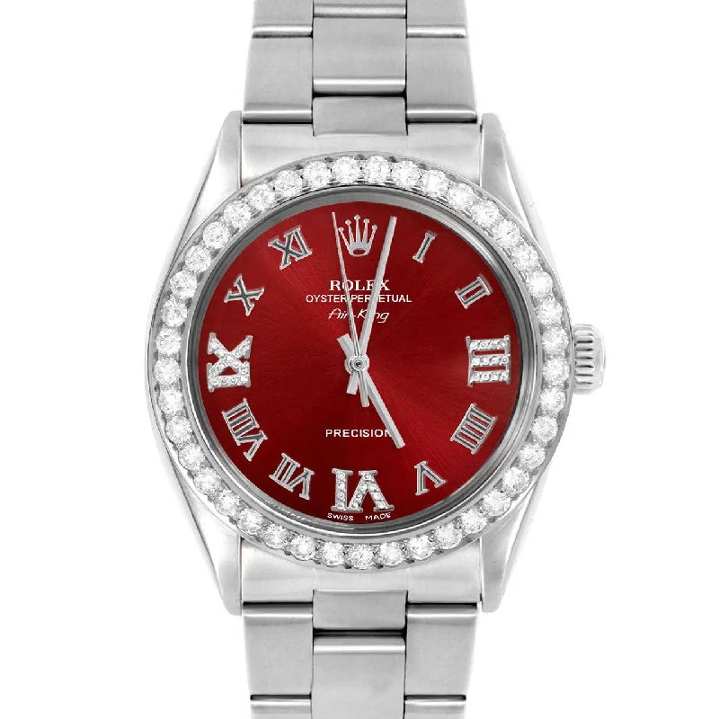 Rolex Air King 34mm | 5500-SS-RED-RDR369-2CT-OYS