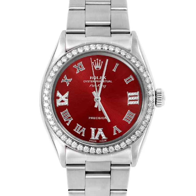 Rolex Air King 34mm | 5500-SS-RED-RDR369-BDS-OYS