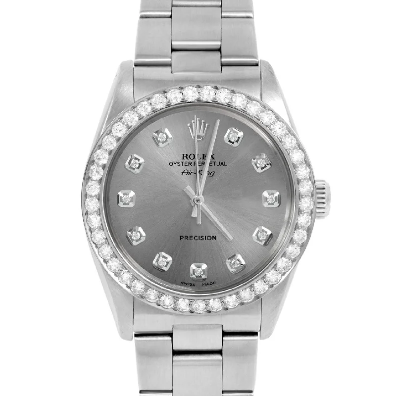 Rolex Air King 34mm | 5500-SS-SLT-DIA-AM-2CT-OYS