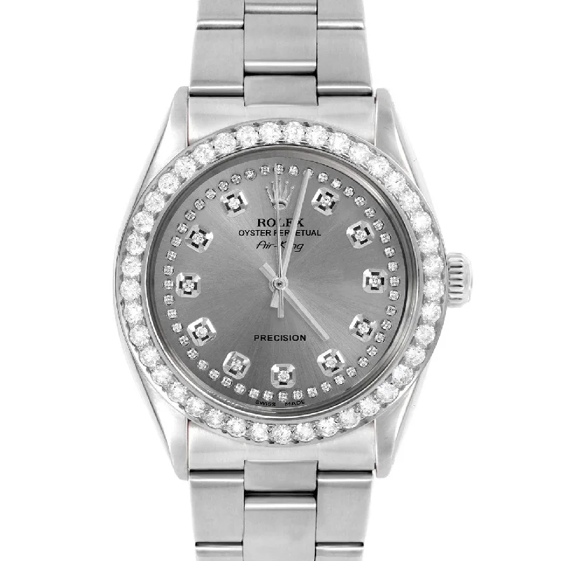 Rolex Air King 34mm | 5500-SS-SLT-STRD-2CT-OYS