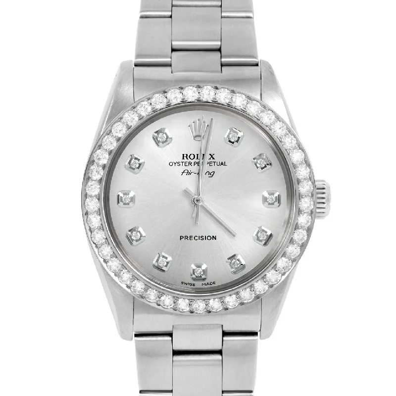 Rolex Air King 34mm | 5500-SS-SLV-DIA-AM-2CT-OYS