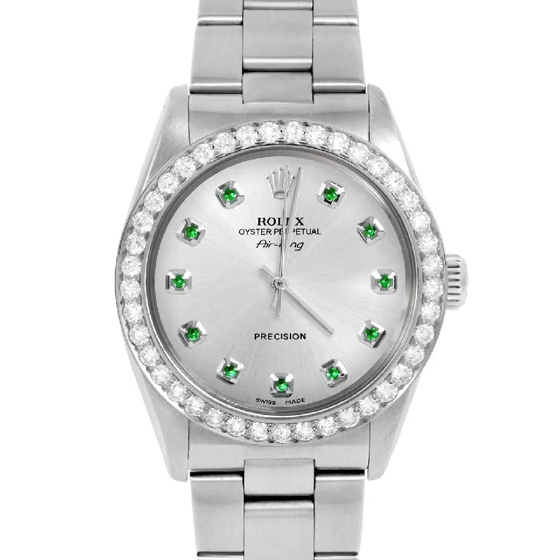 Rolex Air King 34mm | 5500-SS-SLV-EMD-AM-2CT-OYS