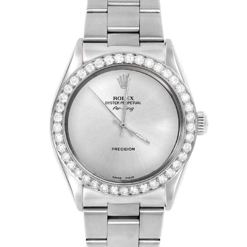 Rolex Air King 34mm | 5500-SS-SLV-NOHM-2CT-OYS