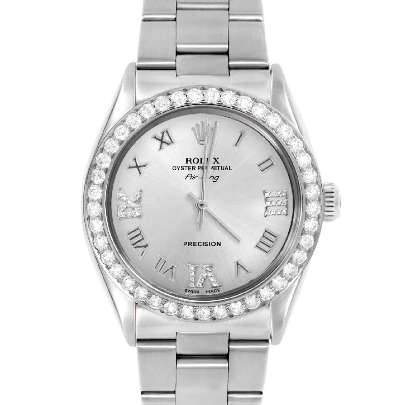 Rolex Air King 34mm | 5500-SS-SLV-RDR369-2CT-OYS