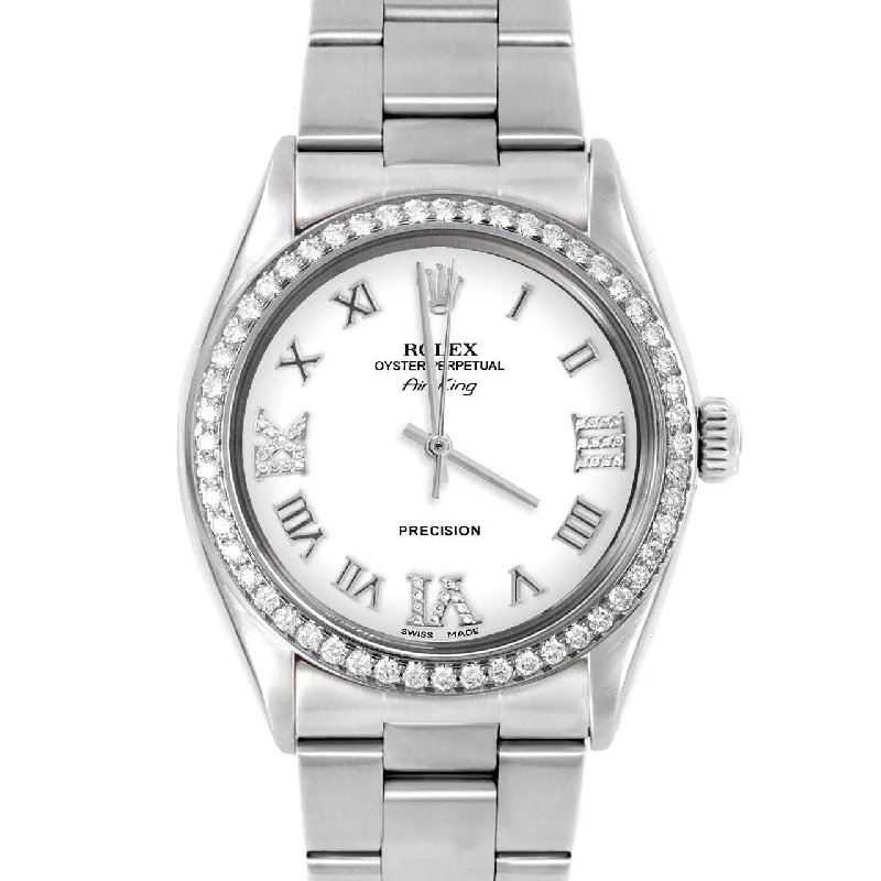 Rolex Air King 34mm | 5500-SS-WHT-RDR369-BDS-OYS