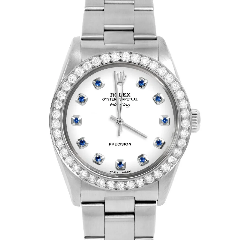 Rolex Air King 34mm | 5500-SS-WHT-SPH-AM-2CT-OYS