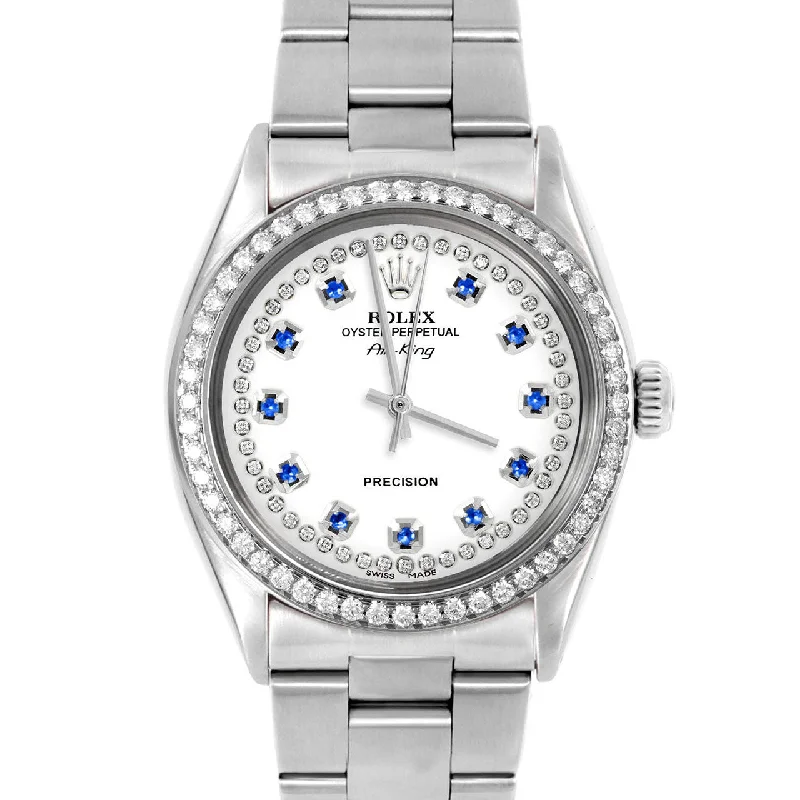 Rolex Air King 34mm | 5500-SS-WHT-STRS-BDS-OYS