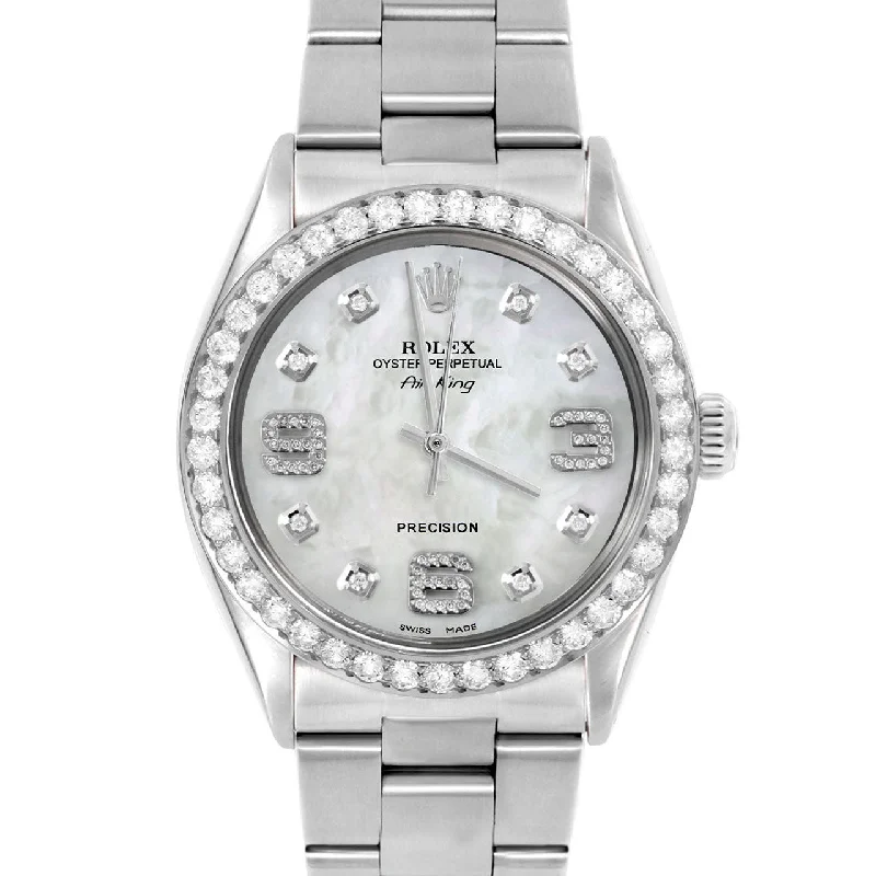 Rolex Air King 34mm | 5500-SS-WMOP-8DA369-2CT-OYS