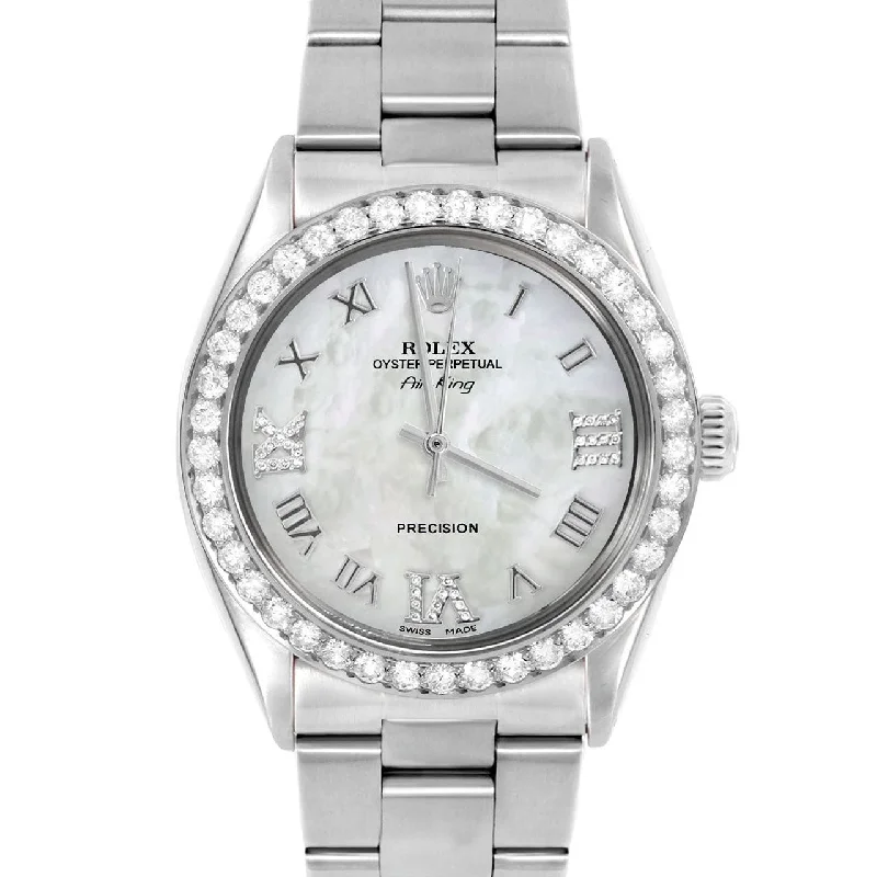 Rolex Air King 34mm | 5500-SS-WMOP-RDR369-2CT-OYS