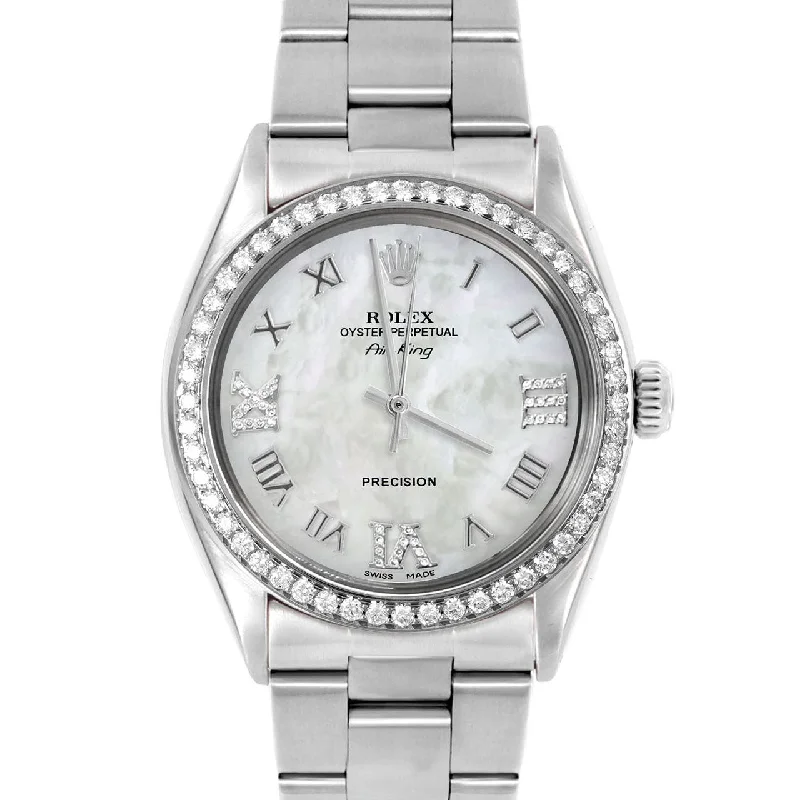 Rolex Air King 34mm | 5500-SS-WMOP-RDR369-BDS-OYS