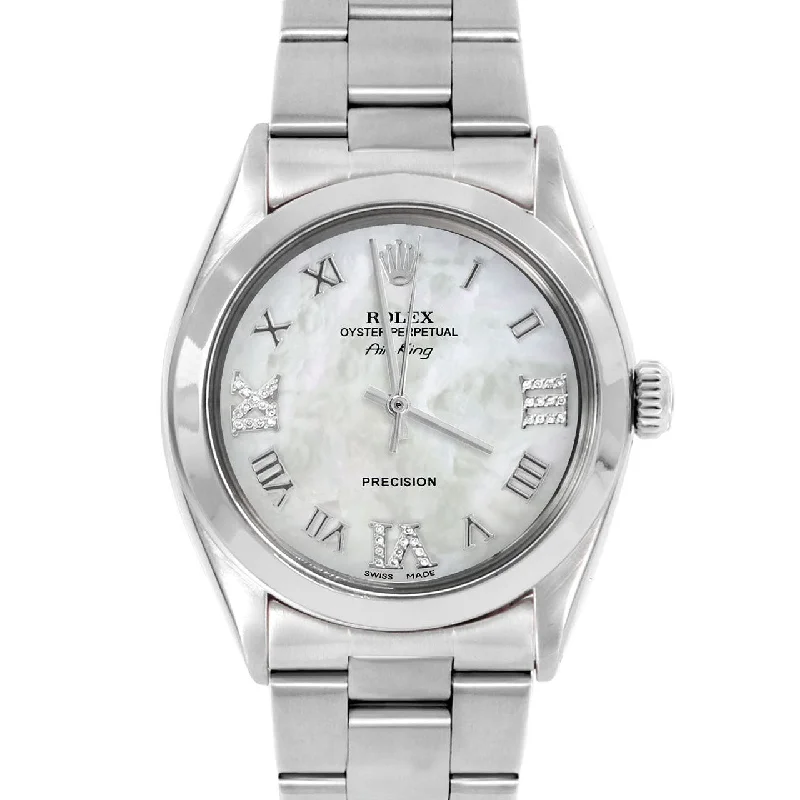 Rolex Air King 34mm | 5500-SS-WMOP-RDR369-SMT-OYS