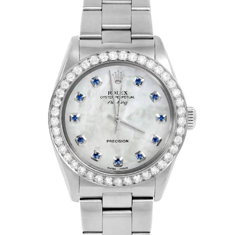 Rolex Air King 34mm | 5500-SS-WMOP-SPH-AM-2CT-OYS