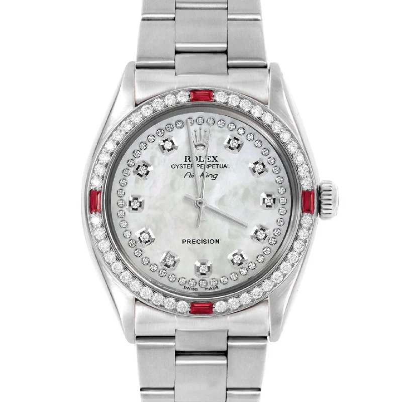 Rolex Air King 34mm | 5500-SS-WMOP-STRD-4RBY-OYS