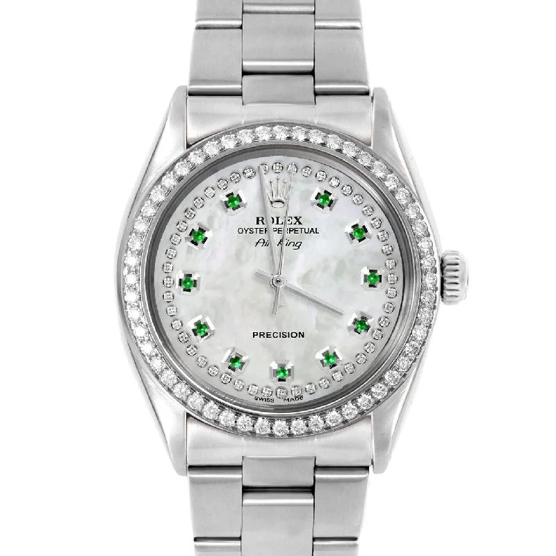 Rolex Air King 34mm | 5500-SS-WMOP-STRE-BDS-OYS